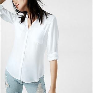 MOVING SALE! NWT express classic white button down